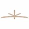 Ekena Millwork Alberta Smooth Timber Gable Bracket, Douglas Fir, 84"W x 24"H x 1 1/2"D x 3 1/2"F, 7/12 Pitch GBW084X24X0204ALB00SDF - alternate 1